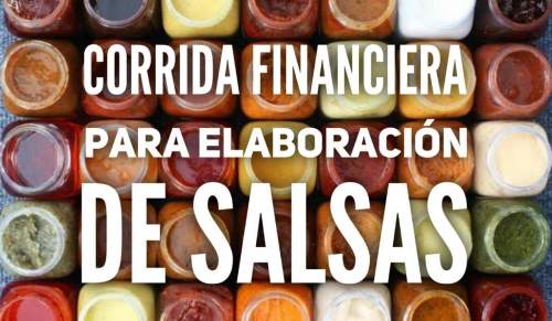 Corrida Financiera para Elaboración y Venta de Salsas